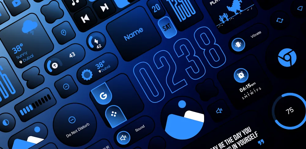 Neon Glass Widgets