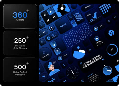 Neon Glass Widgets