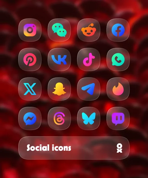 One UI Glass Color Icon Pack