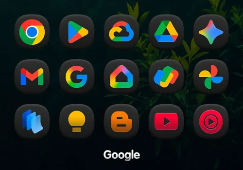 OneDark 3D – Icon Pack