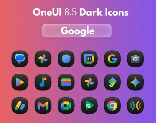 OneUi 8.5 Dark Icons