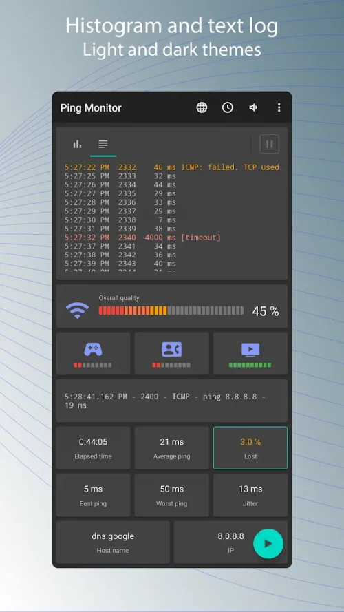 Pingmon – network ping monitor
