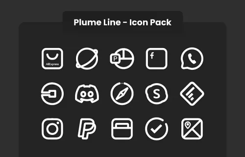 Plume Line – Icon Pack