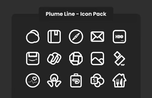 Plume Line – Icon Pack