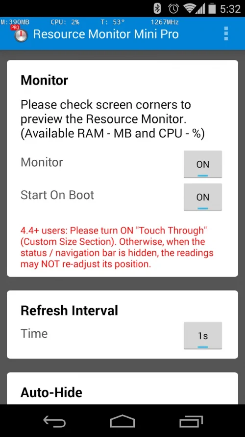 Resource Monitor Mini Pro