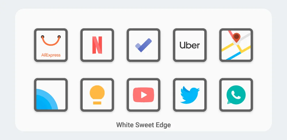 White Sweet Edge – Icon Pack