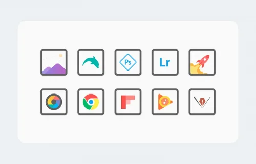 White Sweet Edge – Icon Pack