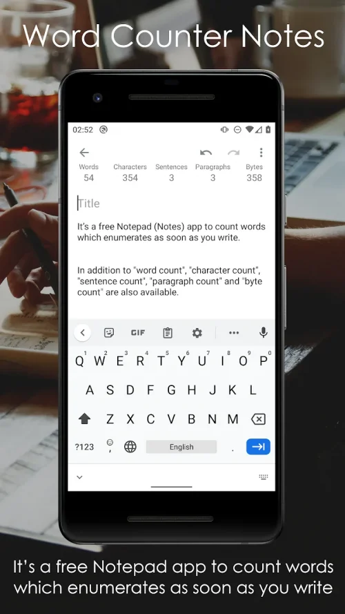 Word Counter Note CountablePad
