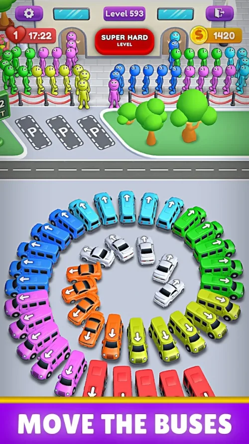 Crowd Express: Boarding Puzzle