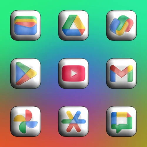 Glossy 3D – Icon Pack