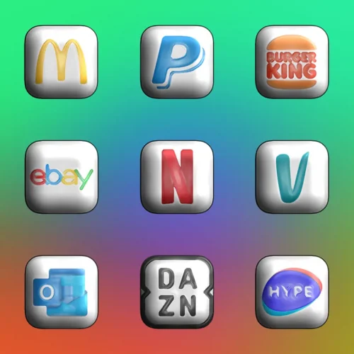 Glossy 3D – Icon Pack