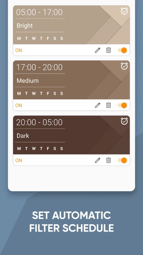 Night Shift: Blue light filter