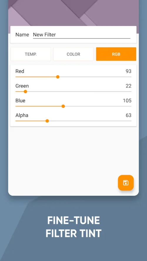 Night Shift: Blue light filter