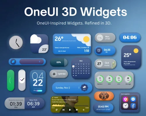 OneUI 3D Widgets