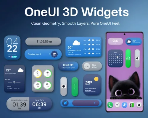 OneUI 3D Widgets