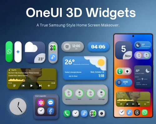 OneUI 3D Widgets