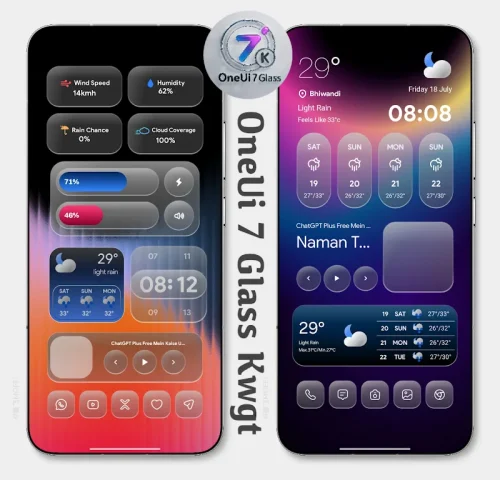 OneUi 7 Glass Kwgt