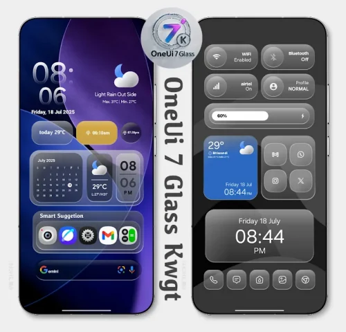 OneUi 7 Glass Kwgt