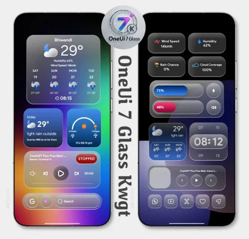 OneUi 7 Glass Kwgt