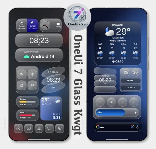 OneUi 7 Glass Kwgt