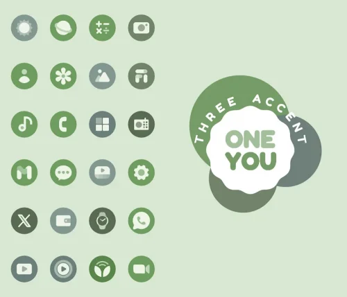 OneYou Three Accent Icons