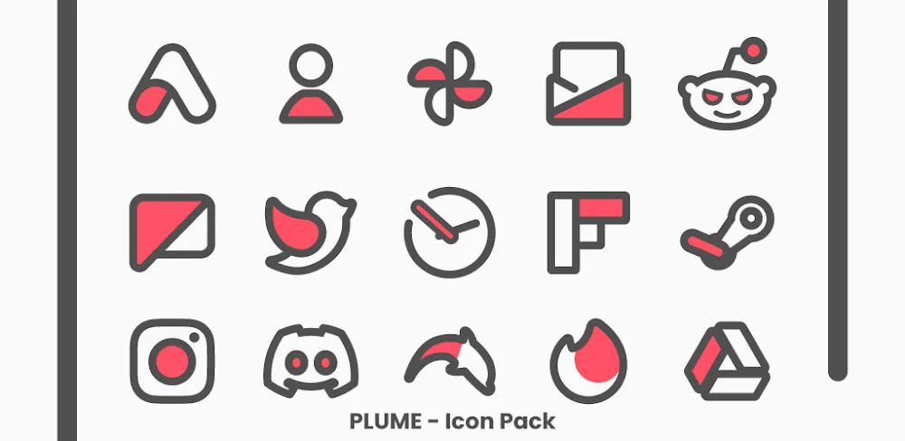 Plume Red – Icon Pack