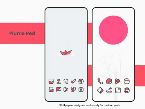 Plume Red – Icon Pack