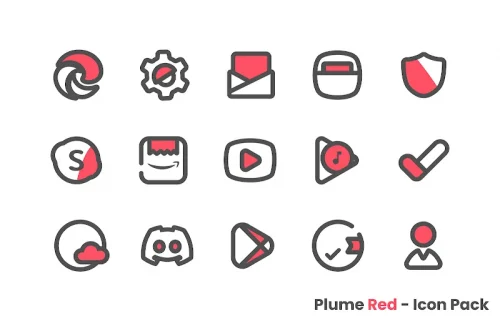 Plume Red – Icon Pack