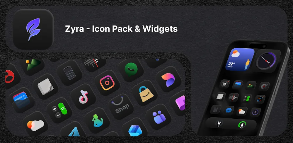 ​Zyra  Icon Pack & Widgets
