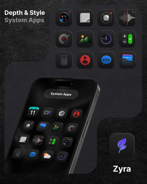 ​Zyra  Icon Pack & Widgets