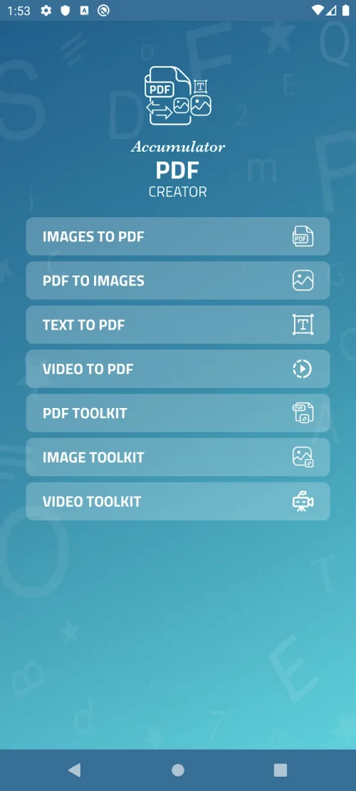 Accumulator PDF creator