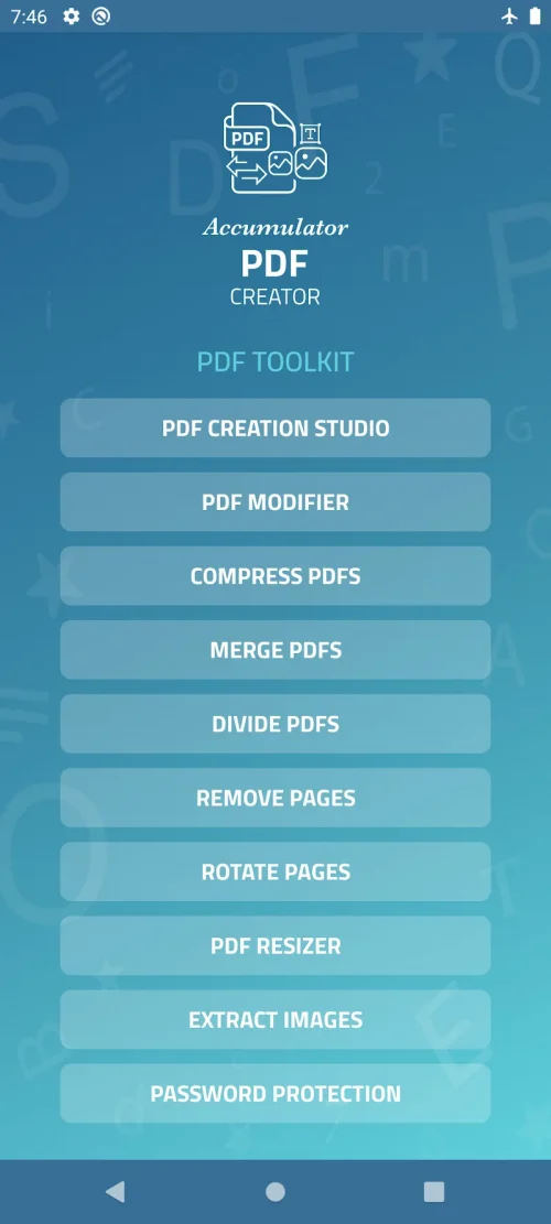 Accumulator PDF creator