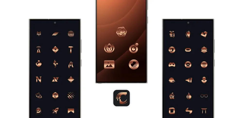 Bronze Copper Icon Pack