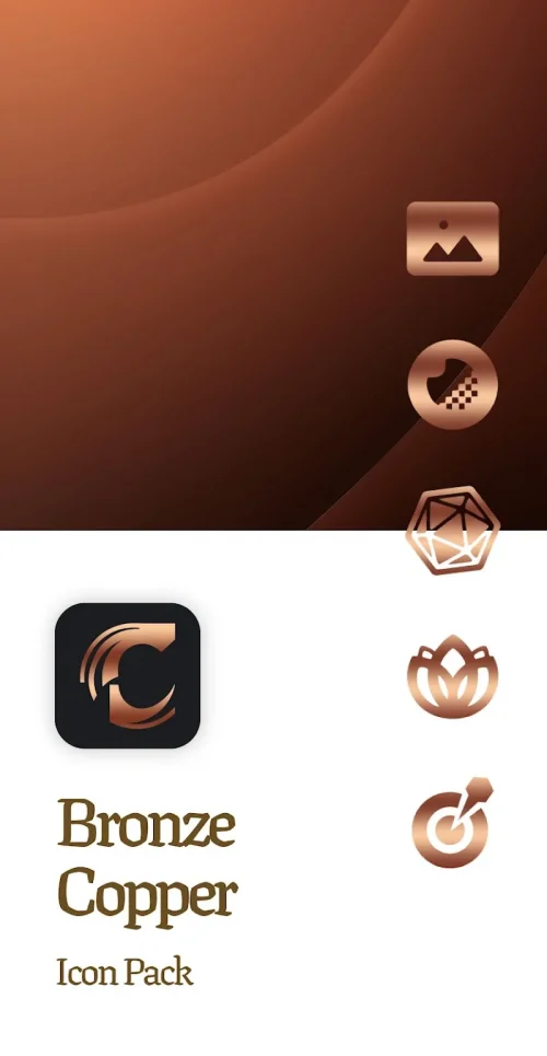 Bronze Copper Icon Pack