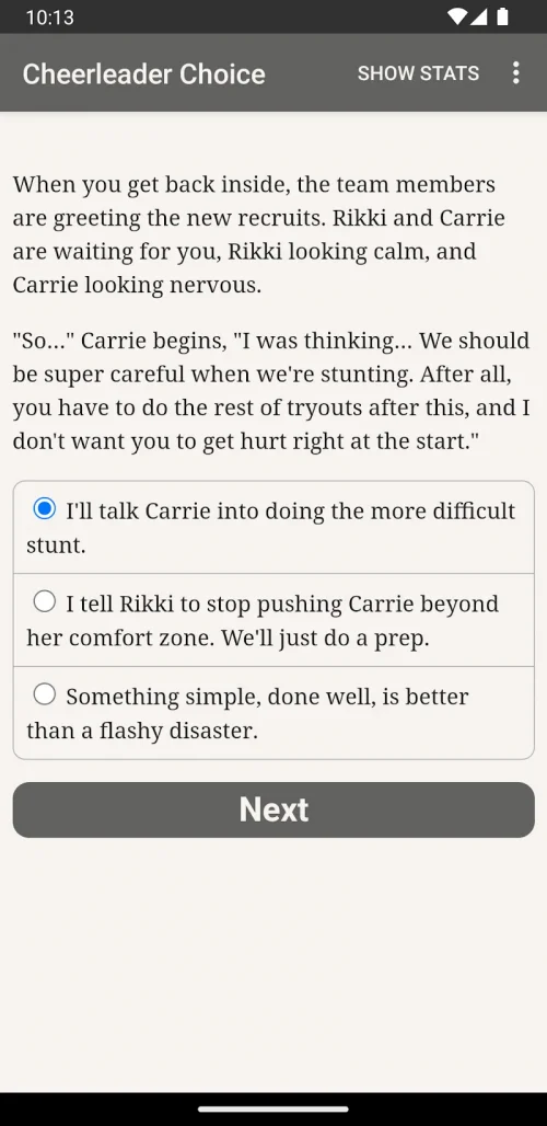 Cheerleader’s Choice