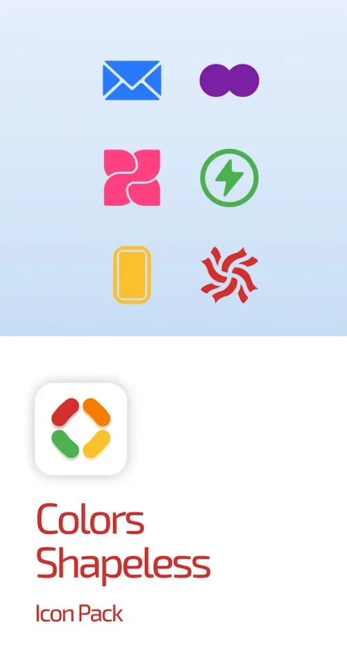 Colors Shapeless Icon Pack