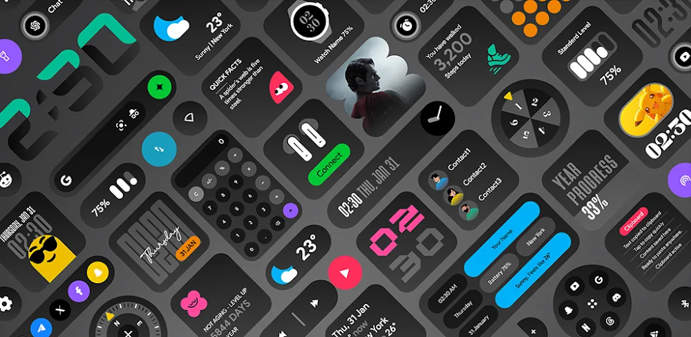 DarkGlass Widgets
