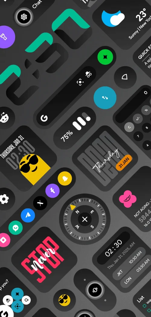 DarkGlass Widgets