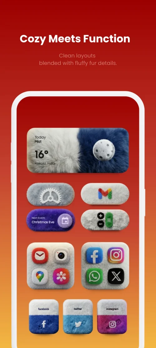 Fluffy Widgets KWGT