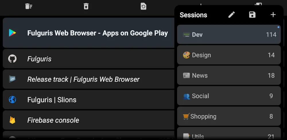 Fulguris Web Browser