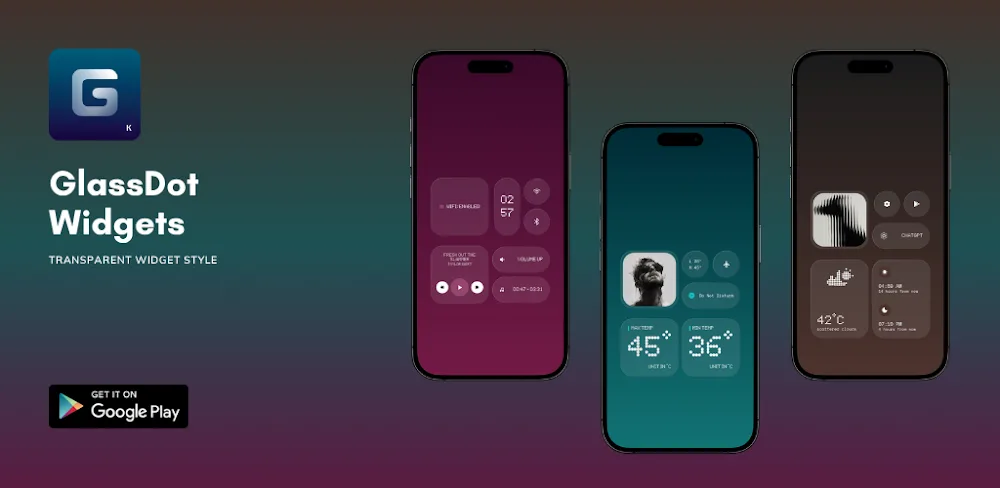 GlassDot Widgets For KWGT