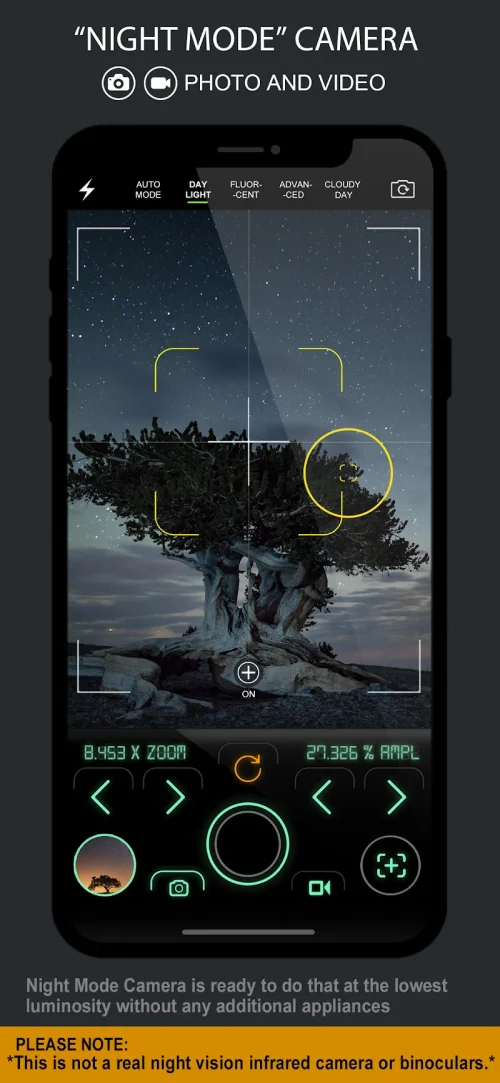 Night Mode Camera Photo Video
