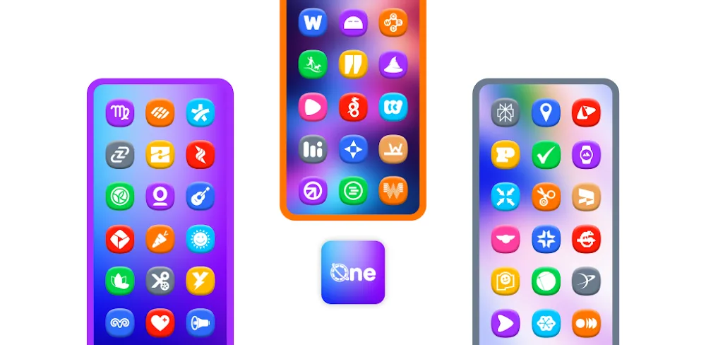 One 3D Color Icon Pack