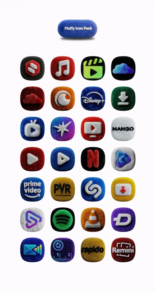 One UI Fluffy Icon Pack