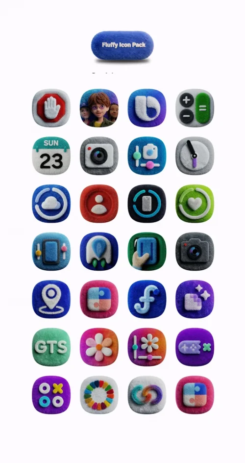 One UI Fluffy Icon Pack