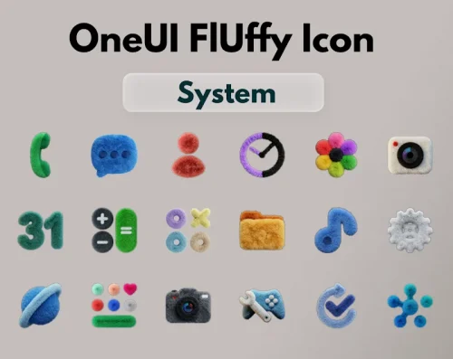 OneUI Fluffy Icons