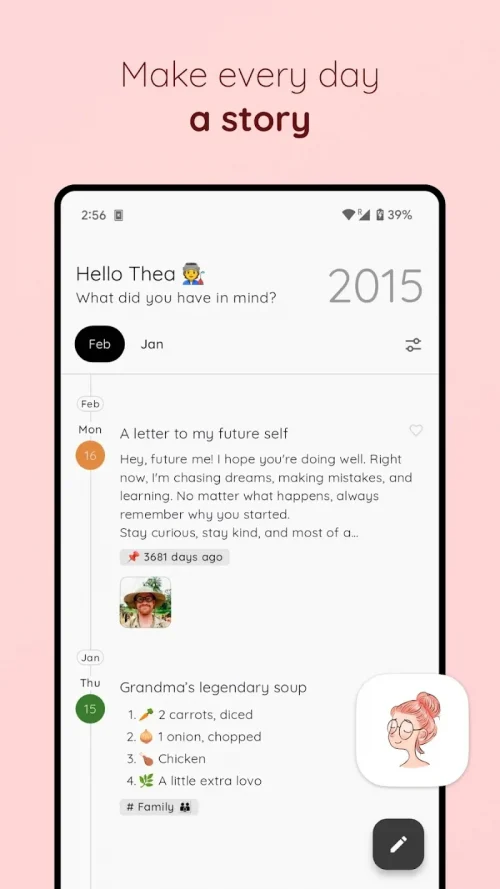 StoryPad – Timeline Diary