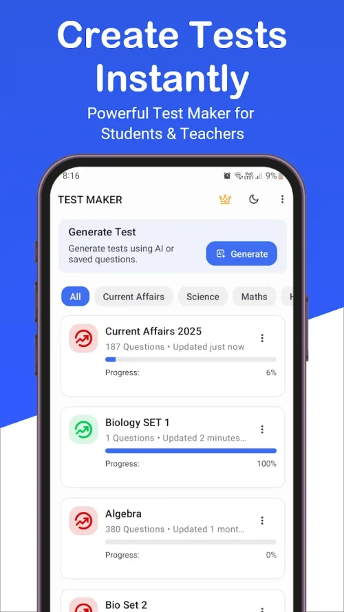 Test Maker- quiz maker creator