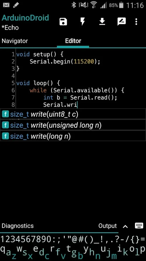 ArduinoDroid – Arduino/ESP IDE