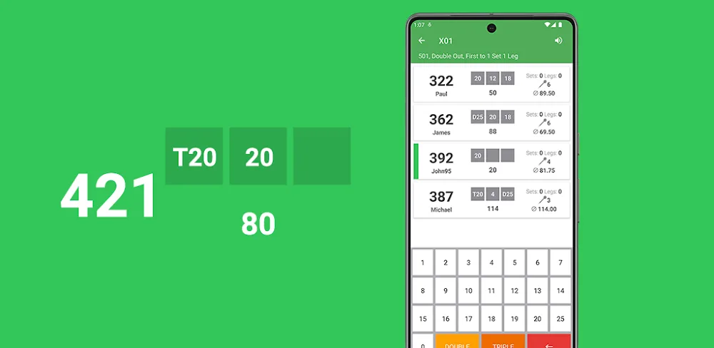 Darts Assistant: Scoring App